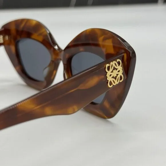 NEW LOEWE LW40127I 53V WOMEN SUNGLASSES HAVANA SQUARE LOEWE EYEWEAR